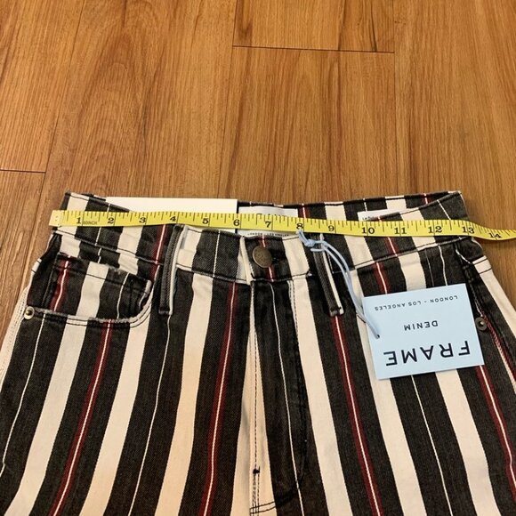 Frame Denim Le Sylvie Striped High Rise Jeans - Picture 12 of 16